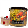 Spiced Apples Harvest Soy Wax Blend Candle, Honeycrisp Apples, Cinnamon Sticks, Clove Buds Scent