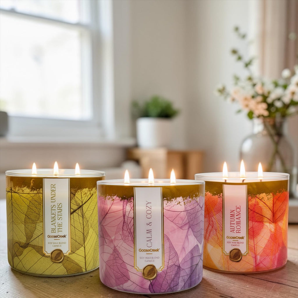 Blankets Under the Stars, Autumn Romance Scents Calm & Cozy Soy Wax Blend Candles, 3-Wick, 14.5 oz