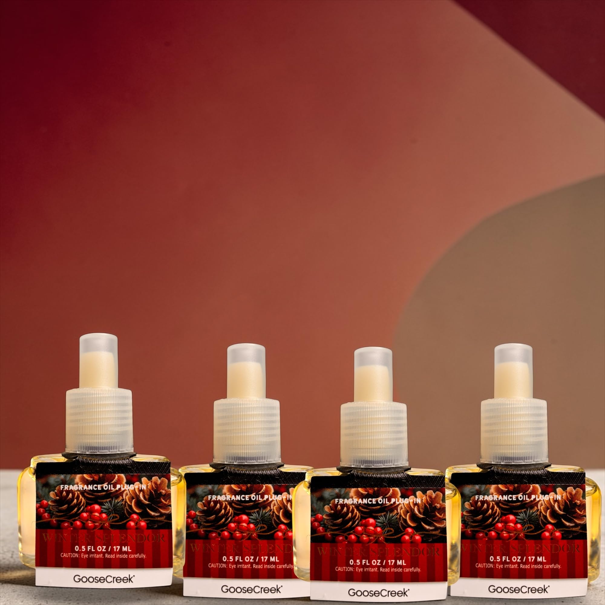 Fragrance Oil Plug-In, Winter Cedar Scent, 0.5 FL OZ / 17 ML