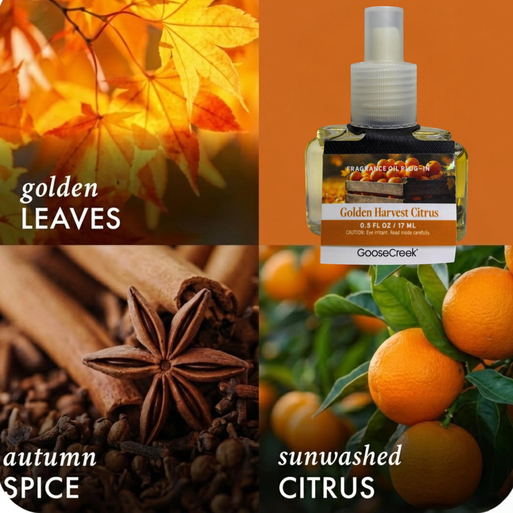 Golden Harvest Citrus Fragrance Oil Plug-In Refill, 0.5 FL OZ / 17 ML