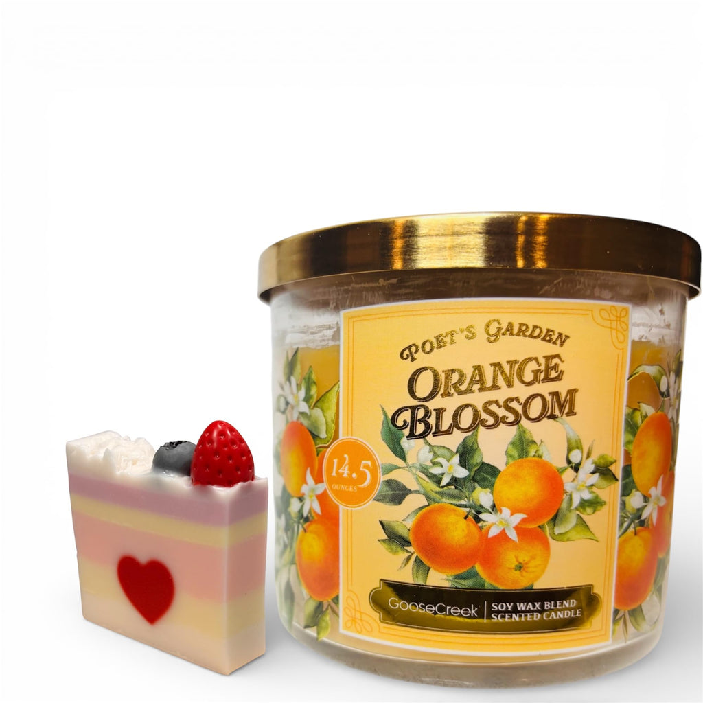 Goose Creek Poet's Garden Orange Blossom Scented Candle, Soy Wax Blend, 14.5 oz