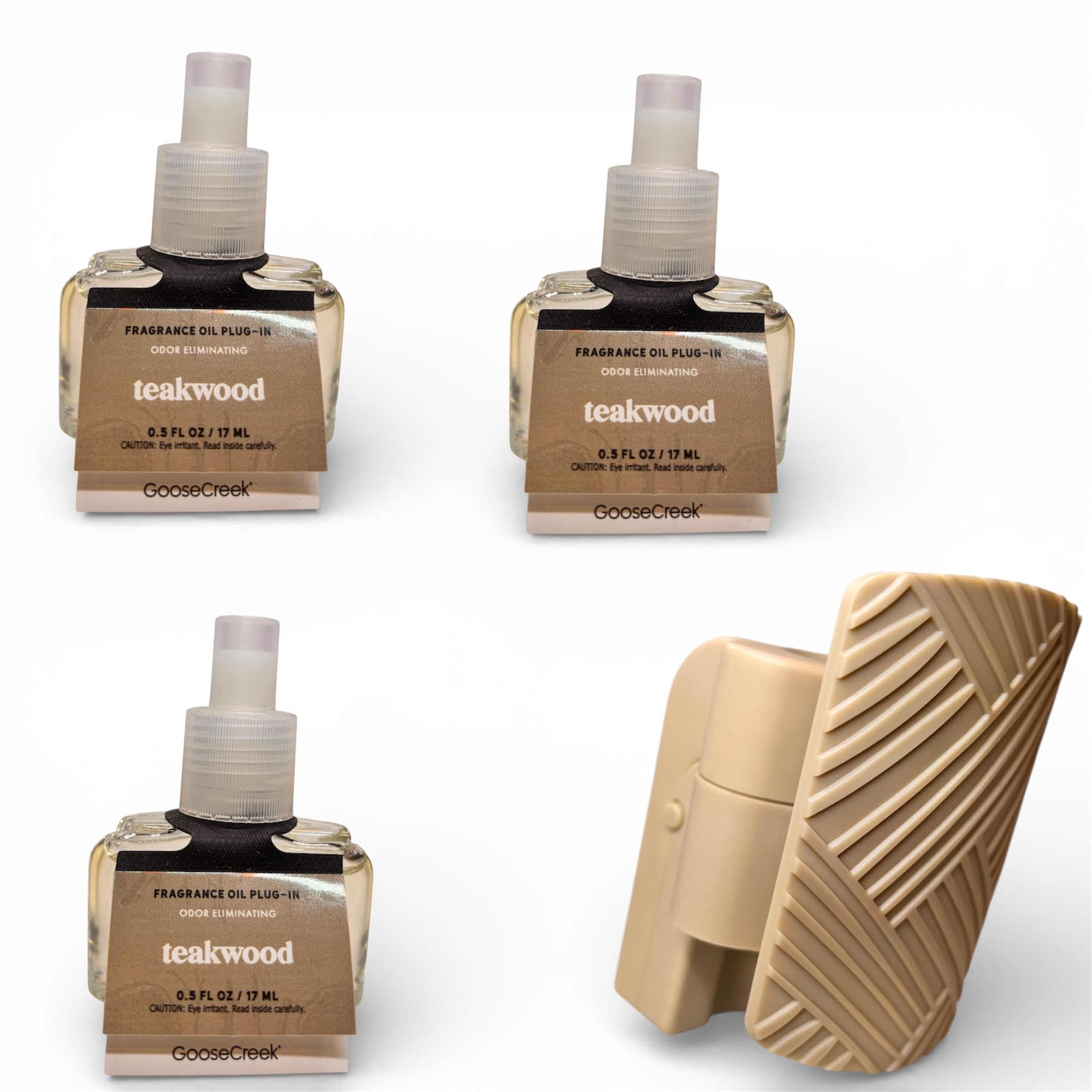 Teakwood Fragrance Oil Plug-In Refill, Odor Eliminating, 0.5 FL OZ / 17 ML