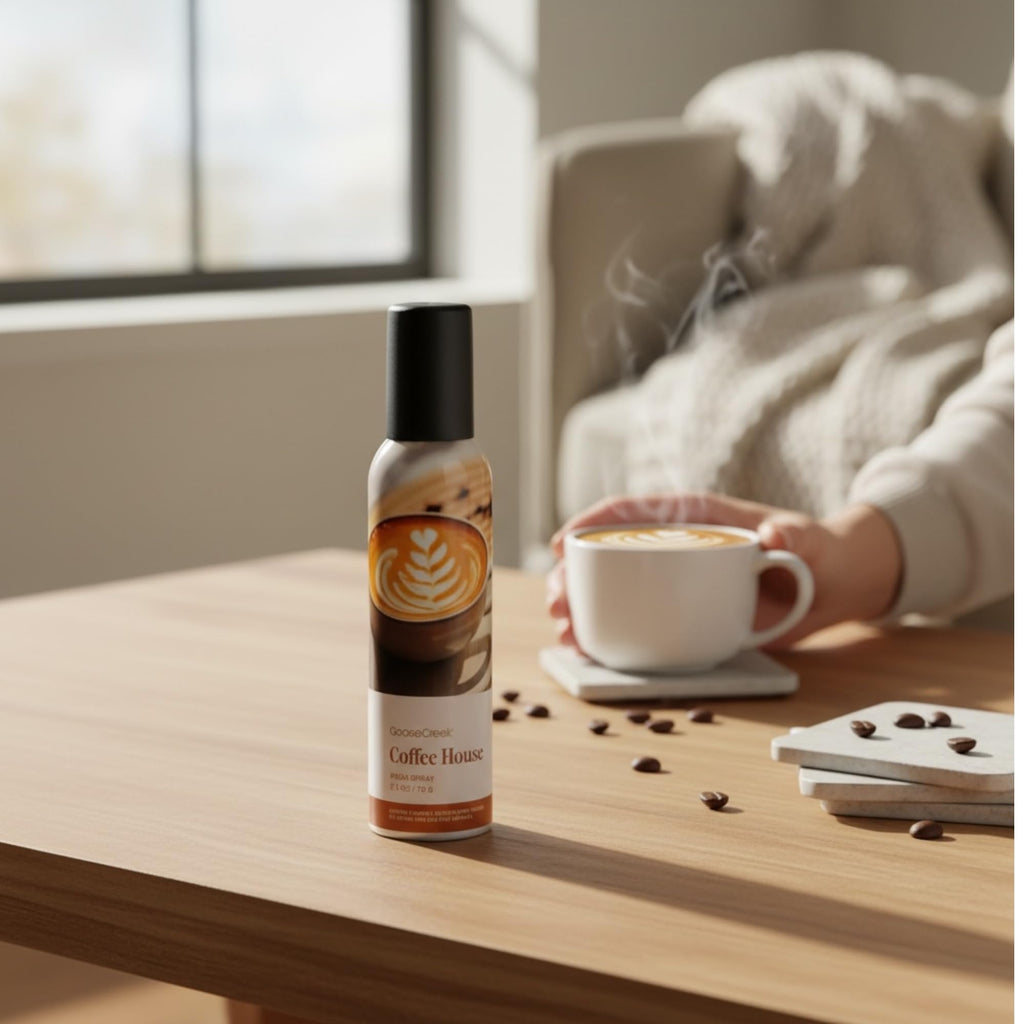 Coffee House Room Spray, Freshly Brewed Coffee, Mocha Swirl & Caramel Drizzle, 2.5 oz, Pack of 2
