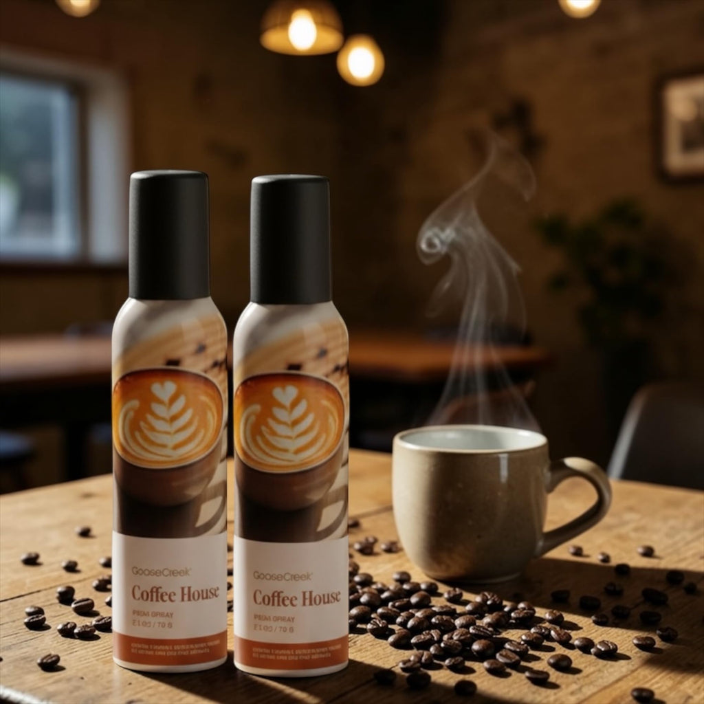 Coffee House Room Spray, Freshly Brewed Coffee, Mocha Swirl & Caramel Drizzle, 2.5 oz, Pack of 2