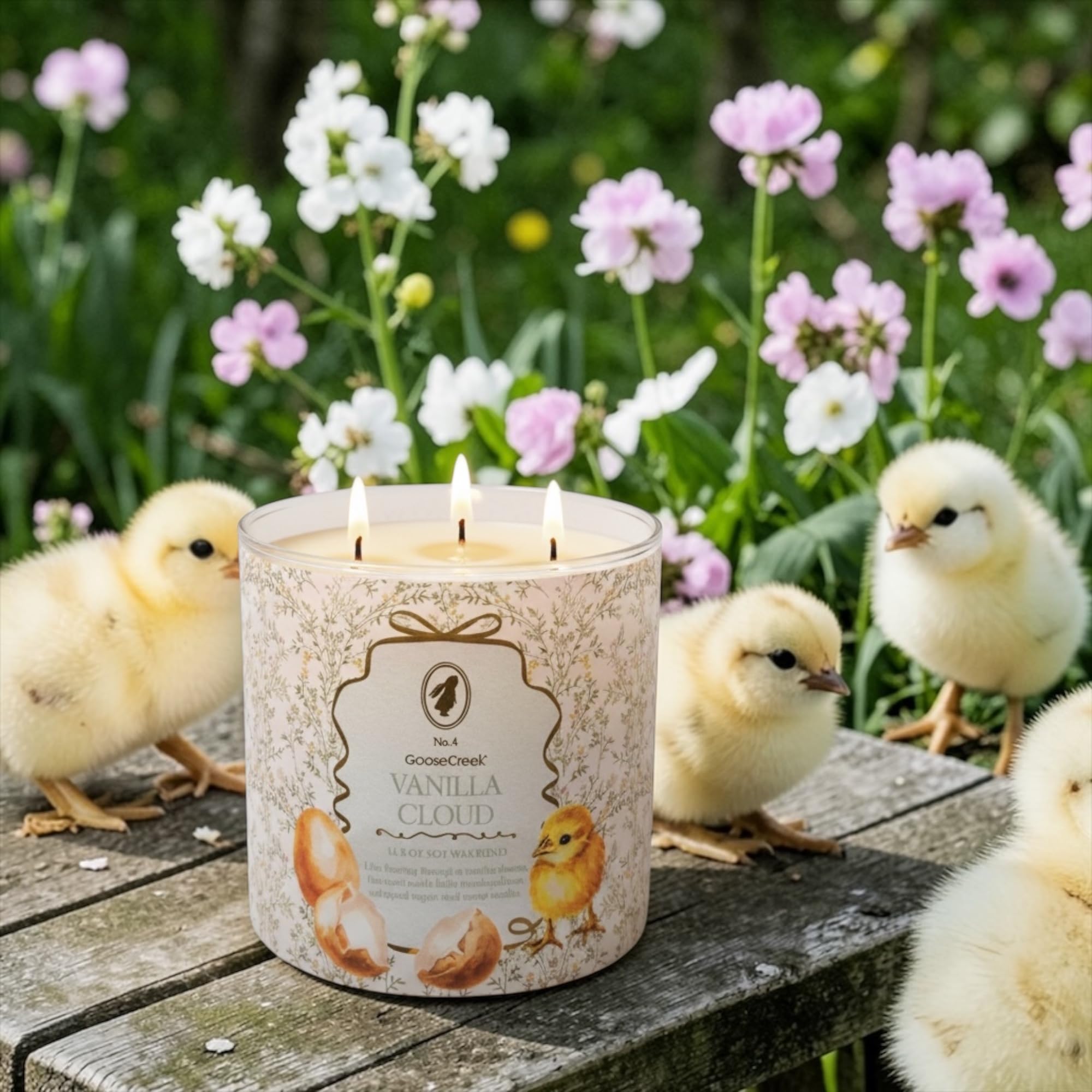 Vanilla Cloud Scented Candle with Artisanal Shortcake Soap Gift, 14.5 oz Soy Wax Blend, Marshmallow and Vanilla Scent