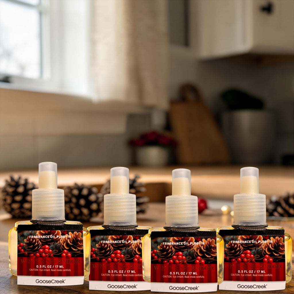 Fragrance Oil Plug-In, Winter Cedar Scent, 0.5 FL OZ / 17 ML