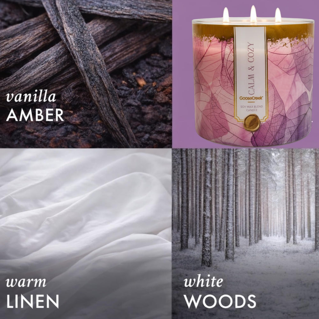 Blankets Under the Stars, Autumn Romance Scents Calm & Cozy Soy Wax Blend Candles, 3-Wick, 14.5 oz