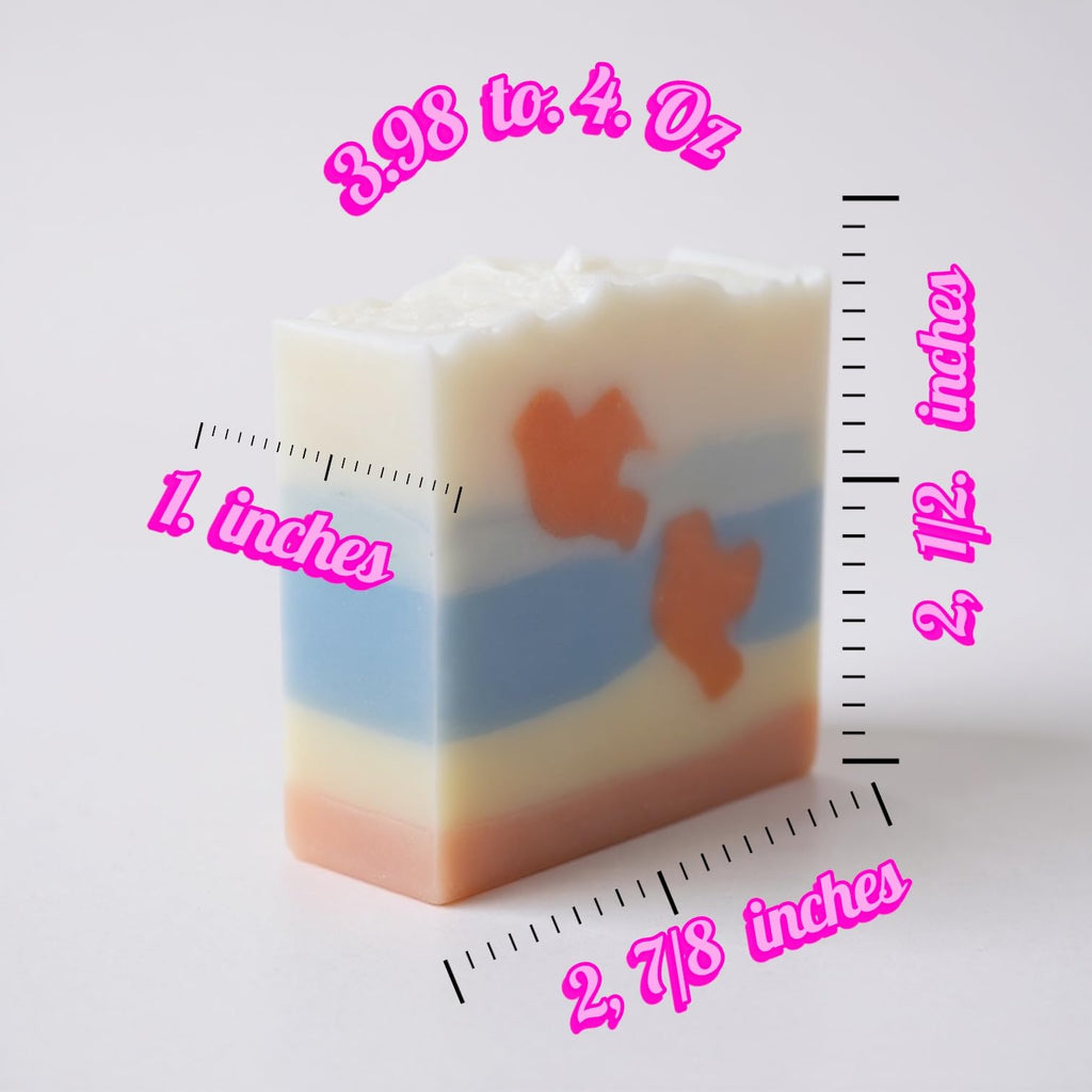 Handmade Artisan Soap Bars, Multi-Layered Decorative Design, Natural Bath Soap