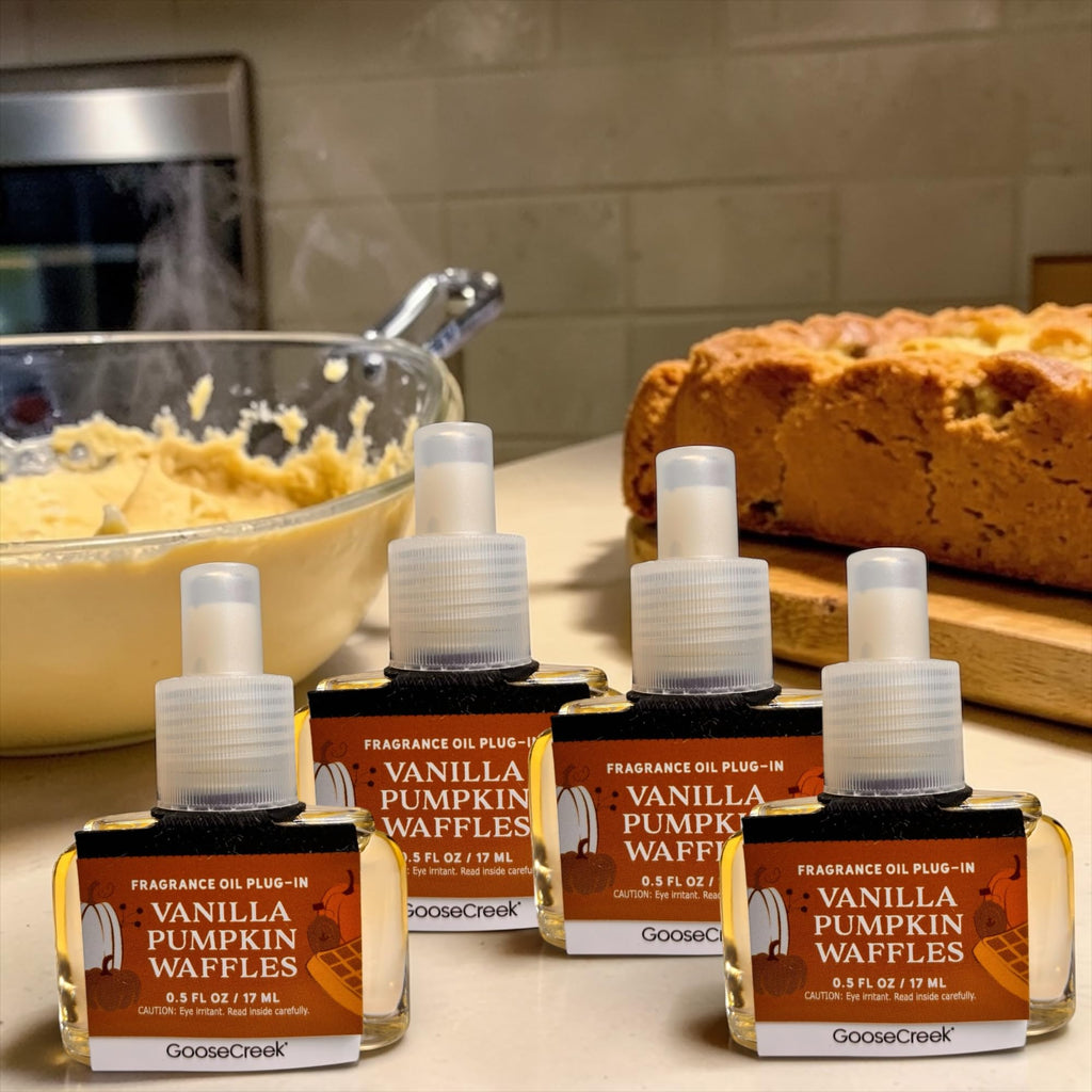 Vanilla Pumpkin Waffles Fragrance Oil Plug-In Refills, 0.5 FL OZ / 17 ML, 4 Pack