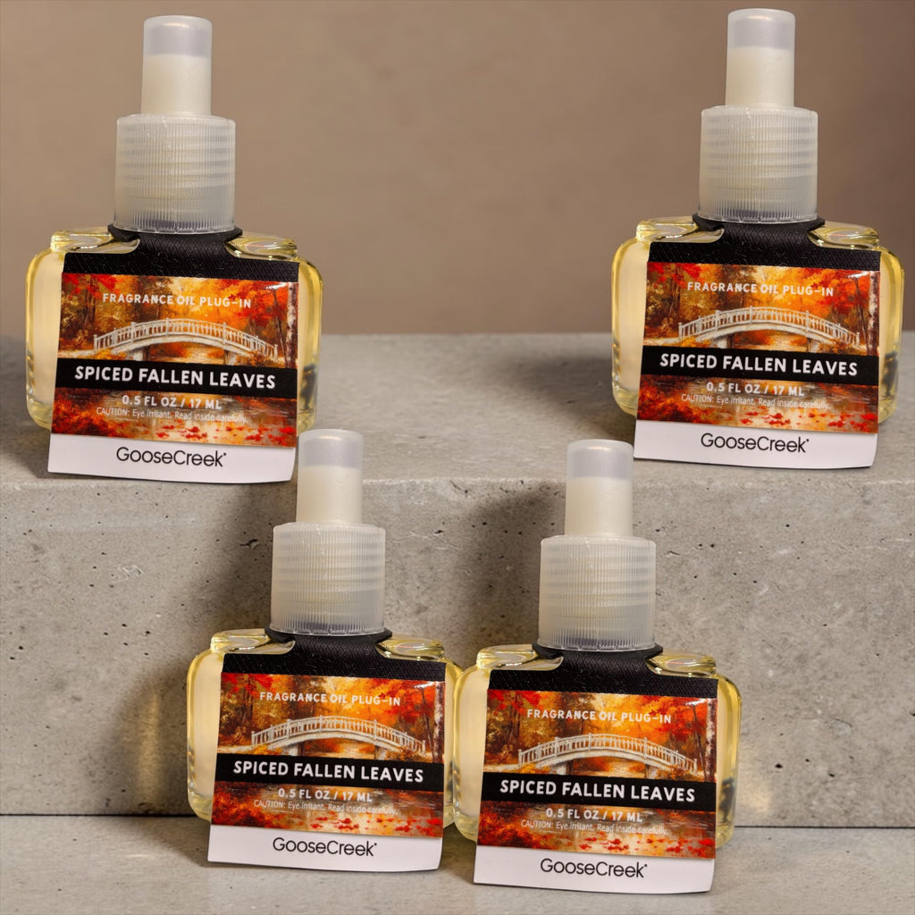 Spiced Fallen Leaves Fragrance Oil Plug-In Refills, 0.5 FL OZ, 4 Pack