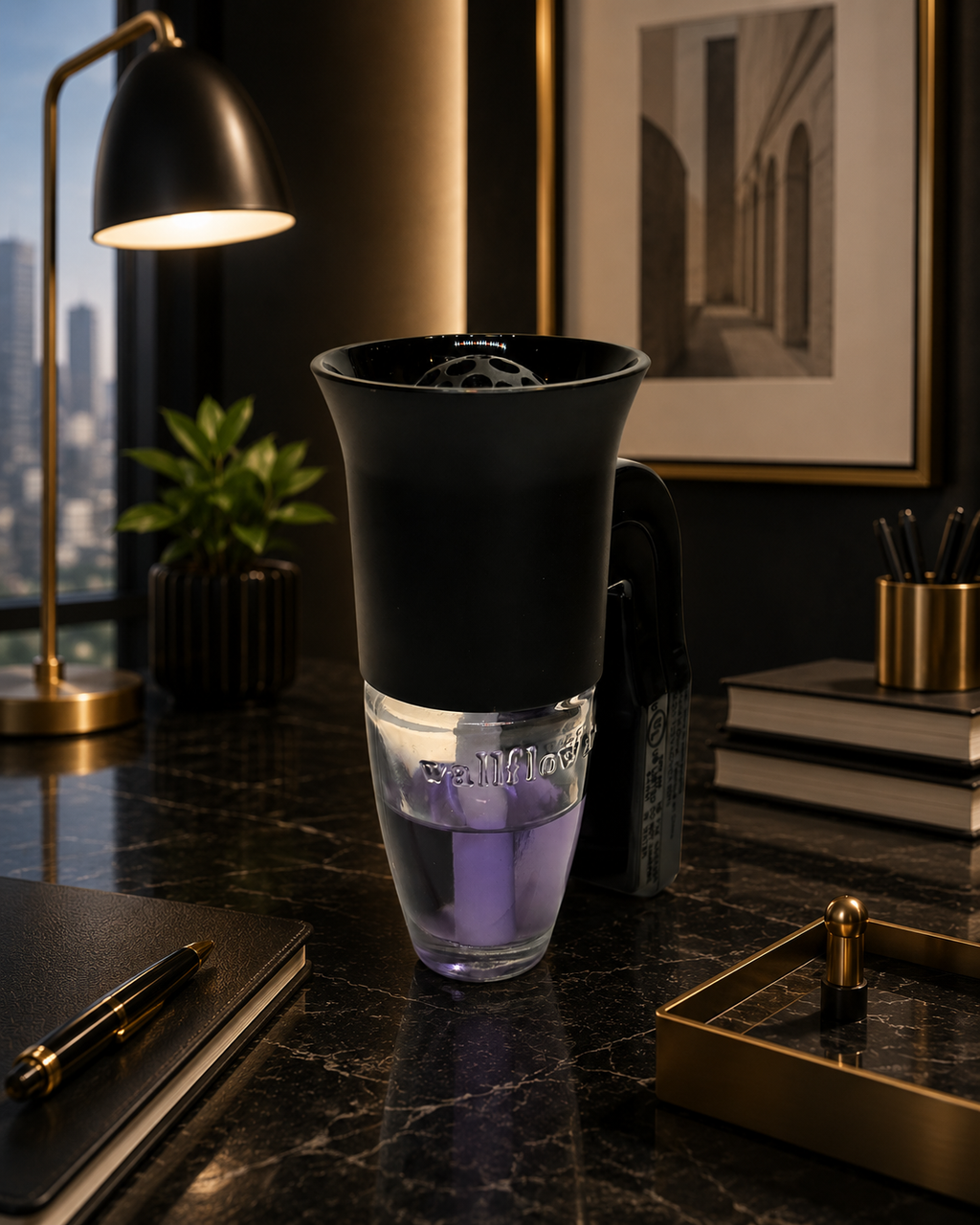 Black individual wall diffuser Fragracense