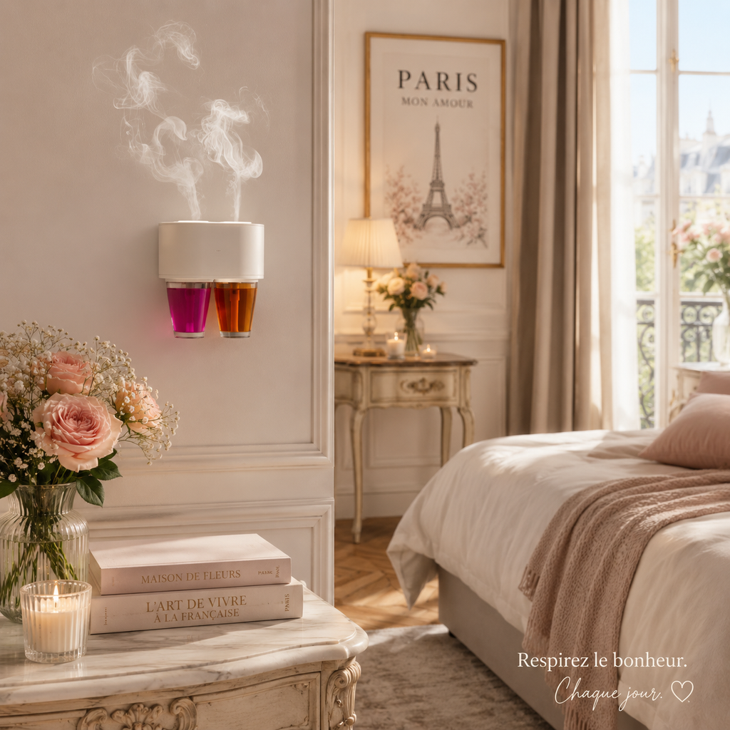 DESIGNED FOR MORE FRAGRANCE AND COMFORT 豳 Dual fragrance Wall Diffuser