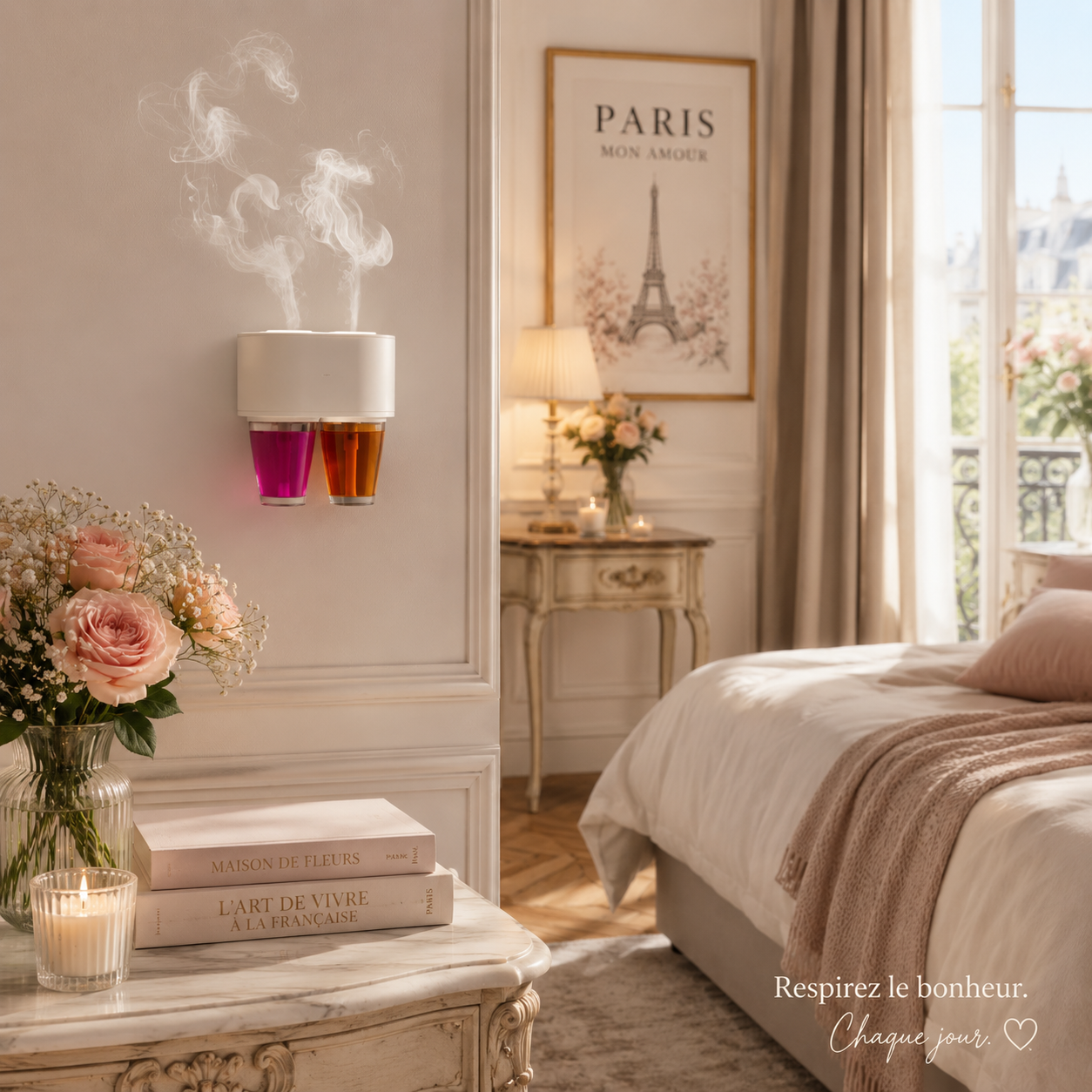 DESIGNED FOR MORE FRAGRANCE AND COMFORT 豳 Dual fragrance Wall Diffuser