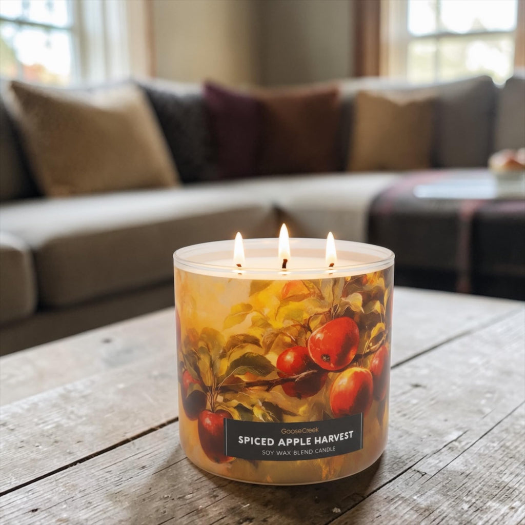 Spiced Apples Harvest Soy Wax Blend Candle, Honeycrisp Apples, Cinnamon Sticks, Clove Buds Scent