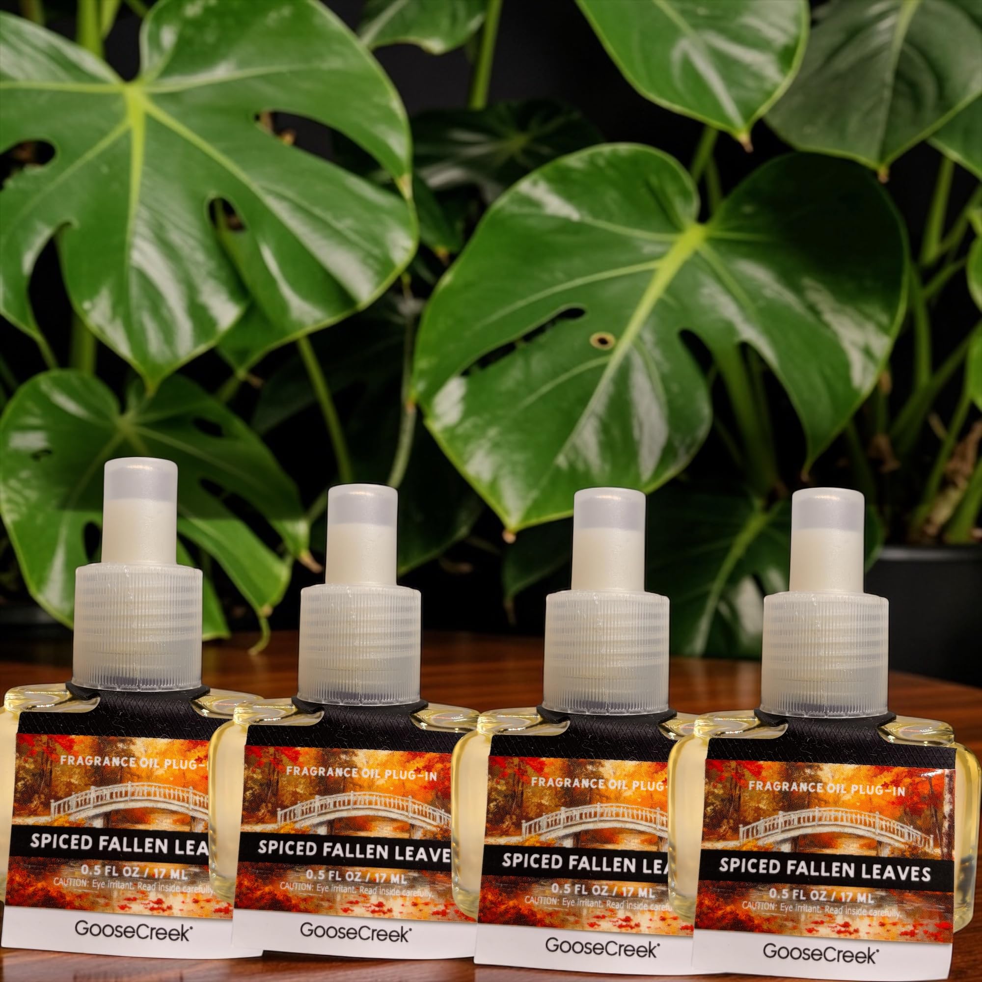 Spiced Fallen Leaves Fragrance Oil Plug-In Refills, 0.5 FL OZ, 4 Pack