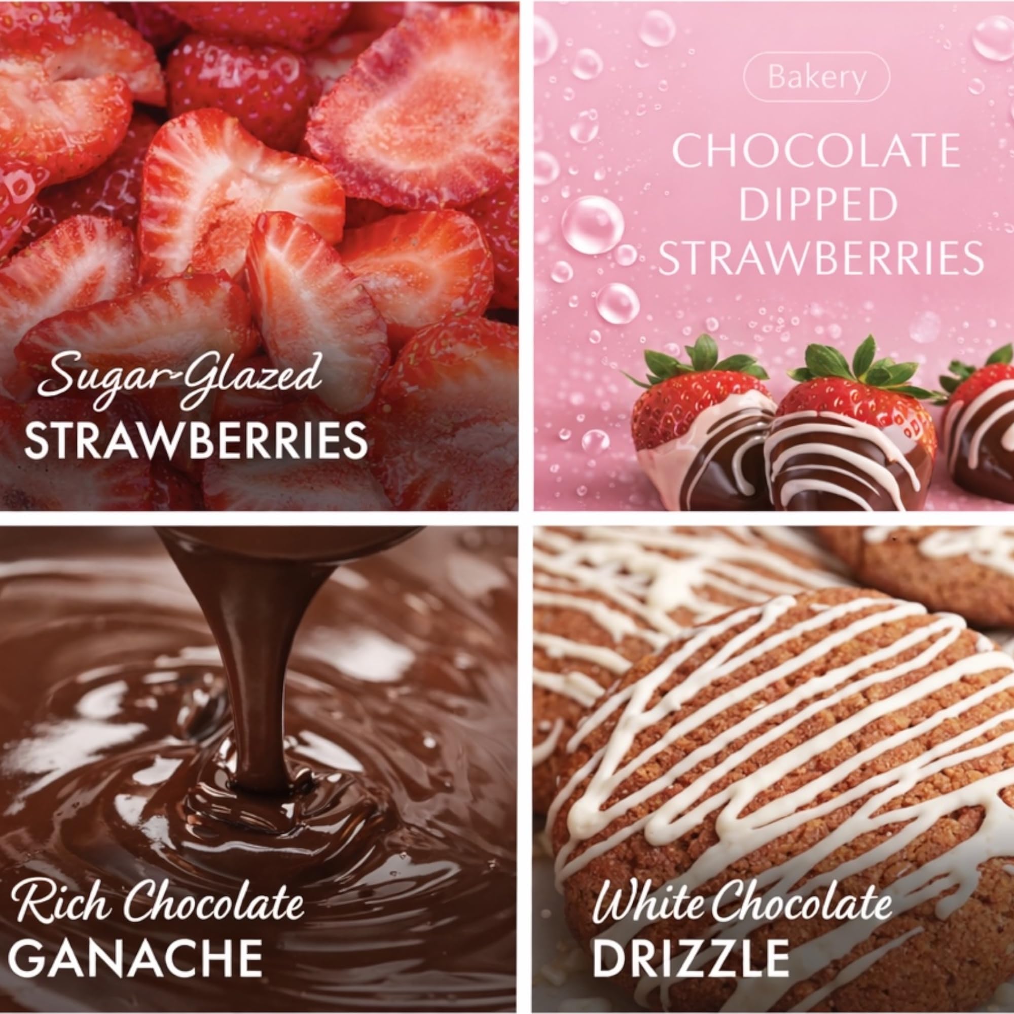 Chocolate Dipped Strawberries Scented Candle, 3-Wick, Soy Wax Blend, 14.5 oz, Sweethearts & Daydreams