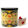 Yuzu Serenity Soy Wax Blend Candle, 14.5 oz, 5 Wick, Fruity Scent with Lemon Balm, Yuzu and Green Tea, Includes Shortcake Soap Gift
