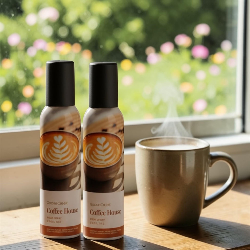 Coffee House Room Spray, Freshly Brewed Coffee, Mocha Swirl & Caramel Drizzle, 2.5 oz, Pack of 2