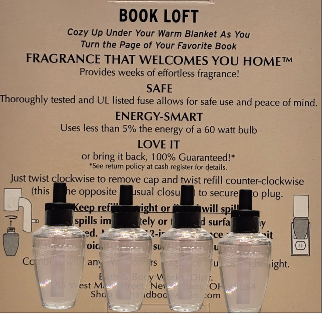 White Barn Book Loft Wallflowers  Refill 4pack Warm & Woodsy Home Fragrance Plugs