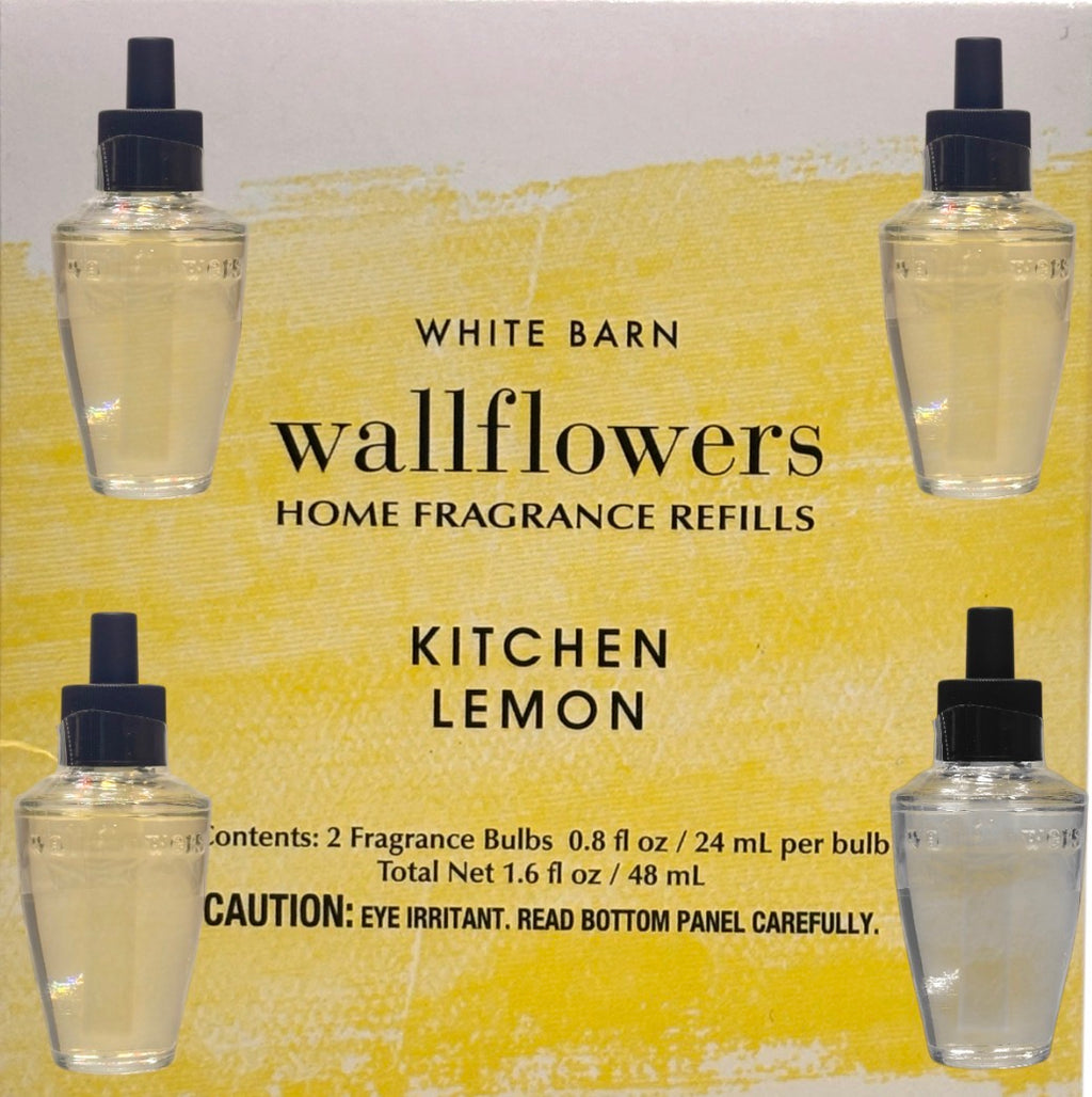 White Barn Kitchen Lemon wallflowers 4pack Citric Home Fragrance plugs