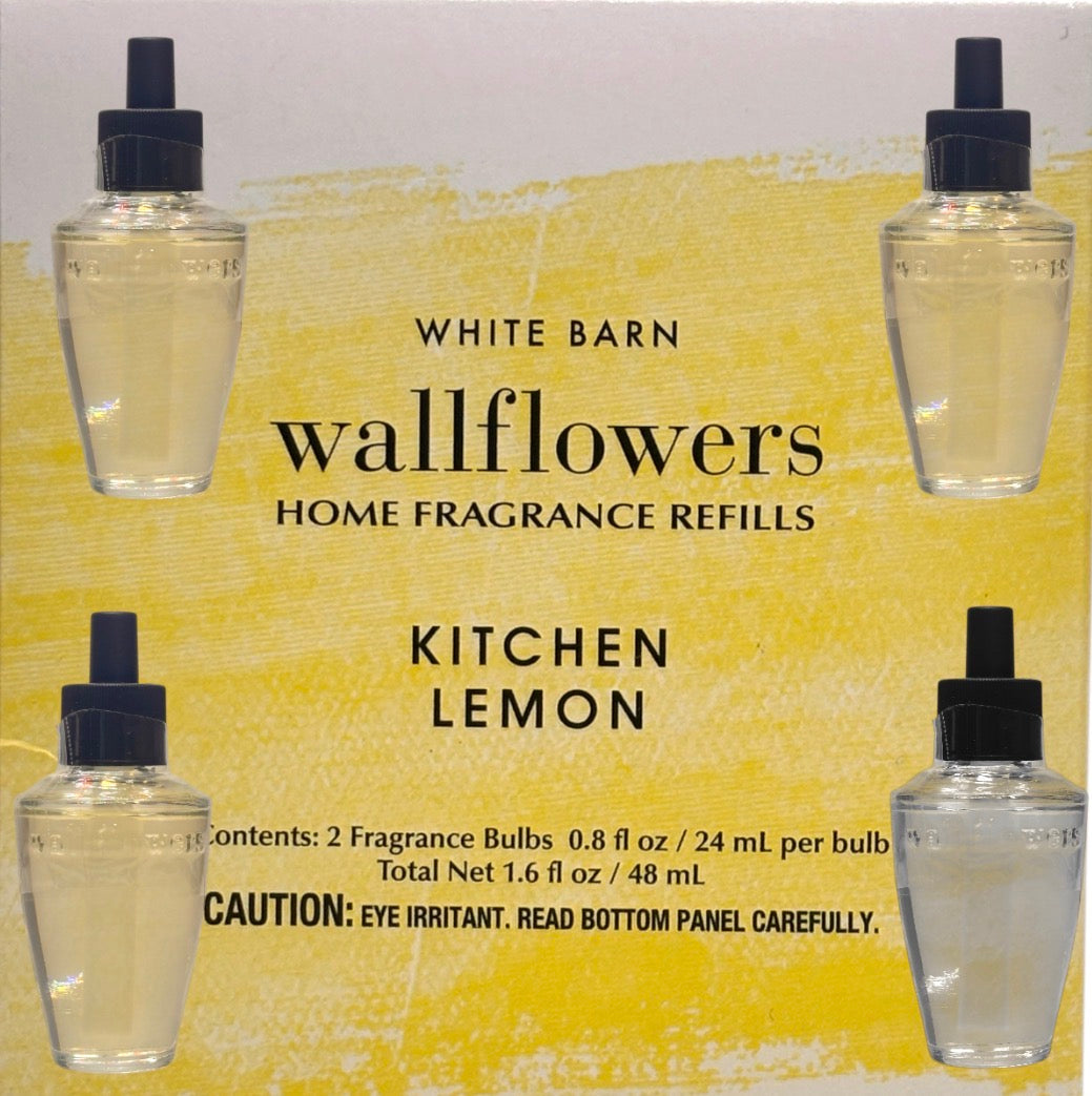 White Barn Kitchen Lemon wallflowers 4pack Citric Home Fragrance plugs