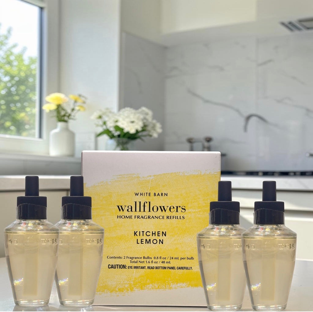 White Barn Kitchen Lemon wallflowers 4pack Citric Home Fragrance plugs