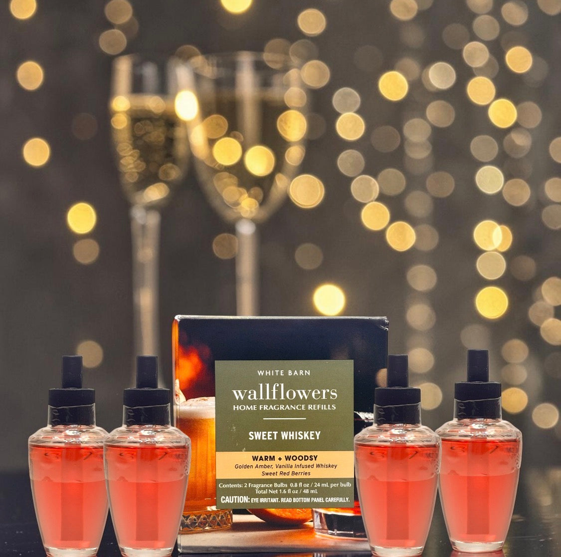 White Barn Wallflowers Sweet Whiskey Warm & Woodsy Home Fragrance Plugs
