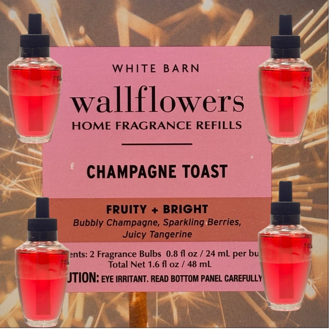 Champagne toast wallflowers 4pack 0.8 oz (ea) Home Fragrance refill plugs