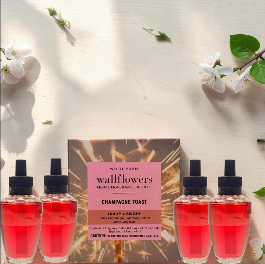 Champagne toast wallflowers 4pack 0.8 oz (ea) Home Fragrance refill plugs