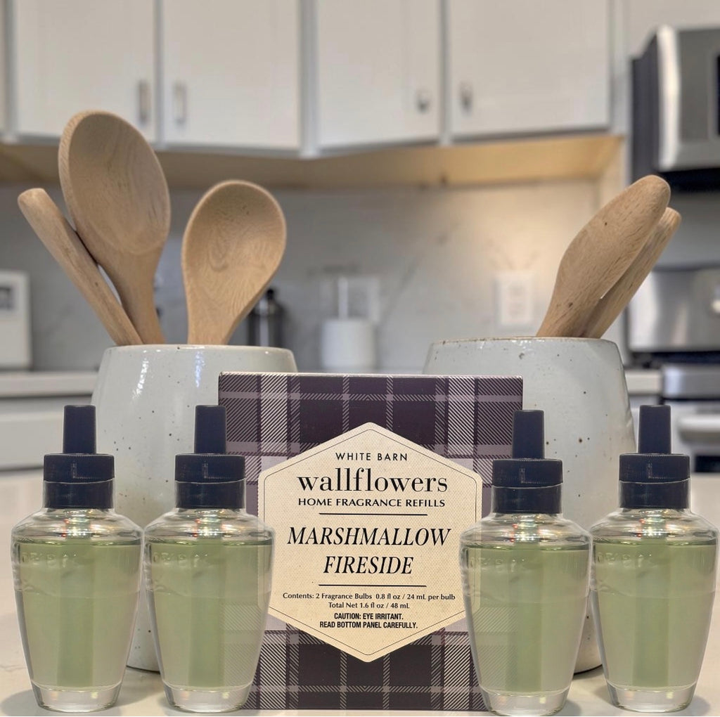 White Barn Wallflowers Marshmallow Fireside 4Pack Refill Home Fragrance Plugs