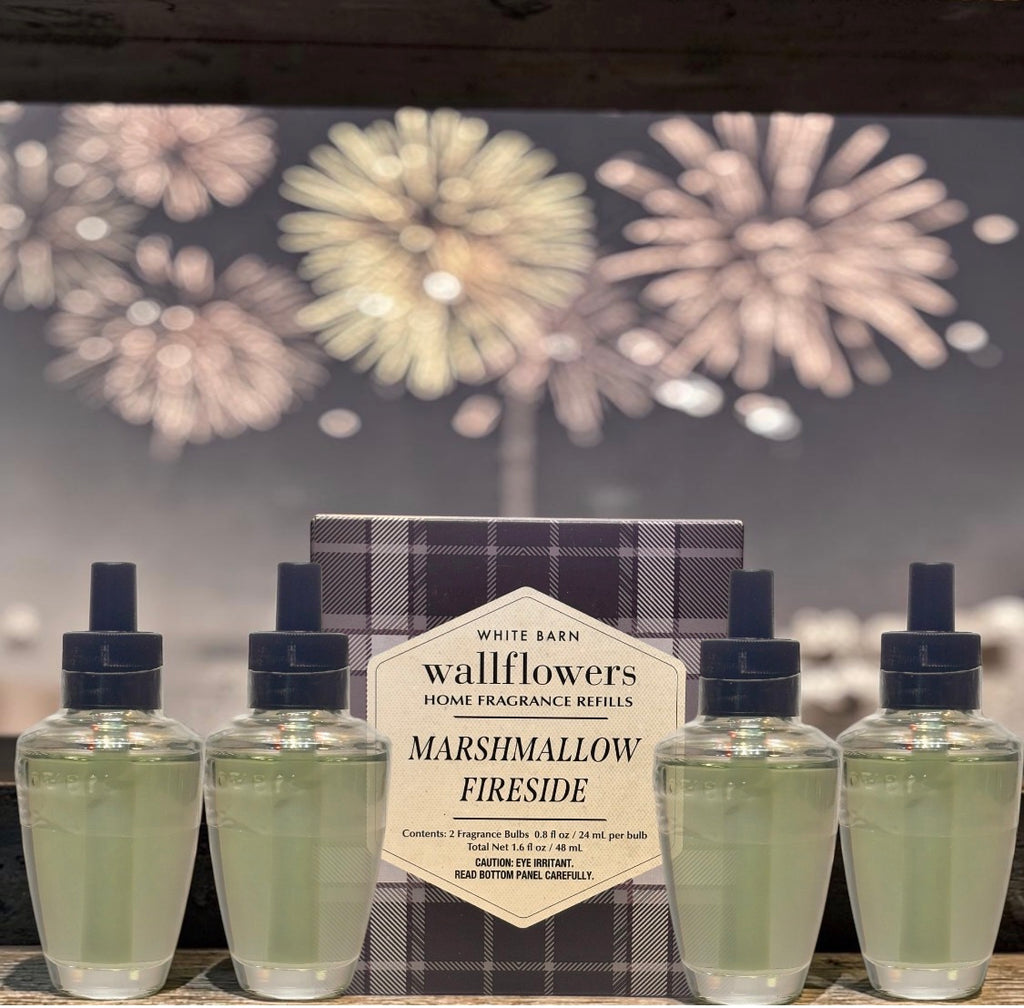 White Barn Wallflowers Marshmallow Fireside 4Pack Refill Home Fragrance Plugs