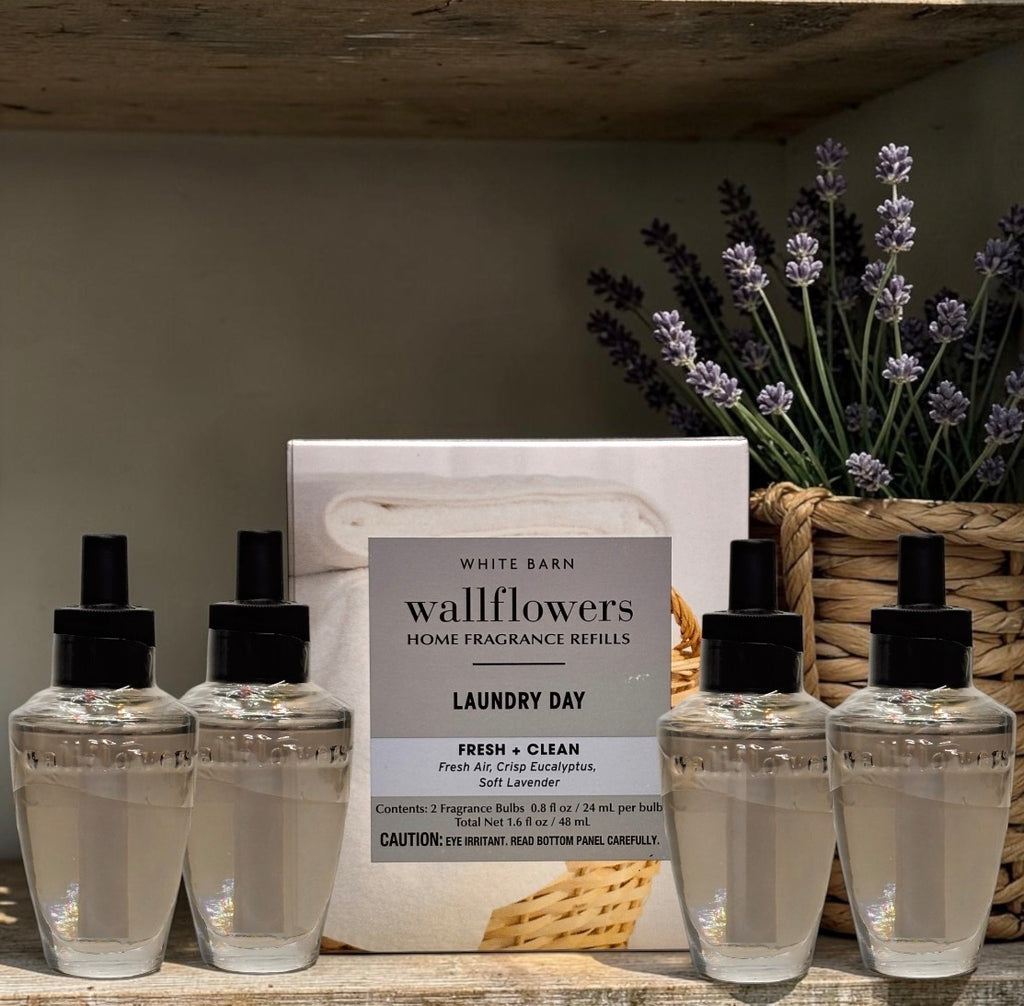 White Barn Wallflowers Refill Laundry Day / Fresh & Lavender Eucalyptus Home Fragrance Refill
