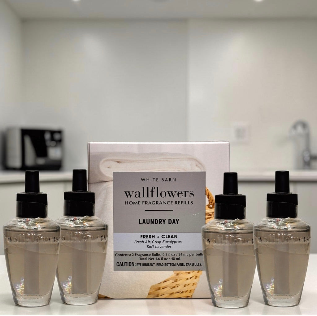 White Barn Wallflowers Refill Laundry Day / Fresh & Lavender Eucalyptus Home Fragrance Refill