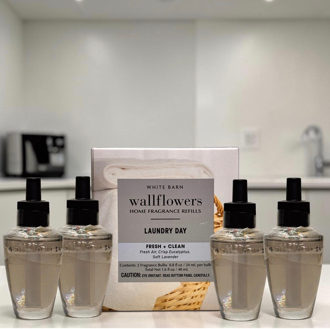 White Barn Wallflowers Refill Laundry Day / Fresh & Lavender Eucalyptus Home Fragrance Refill