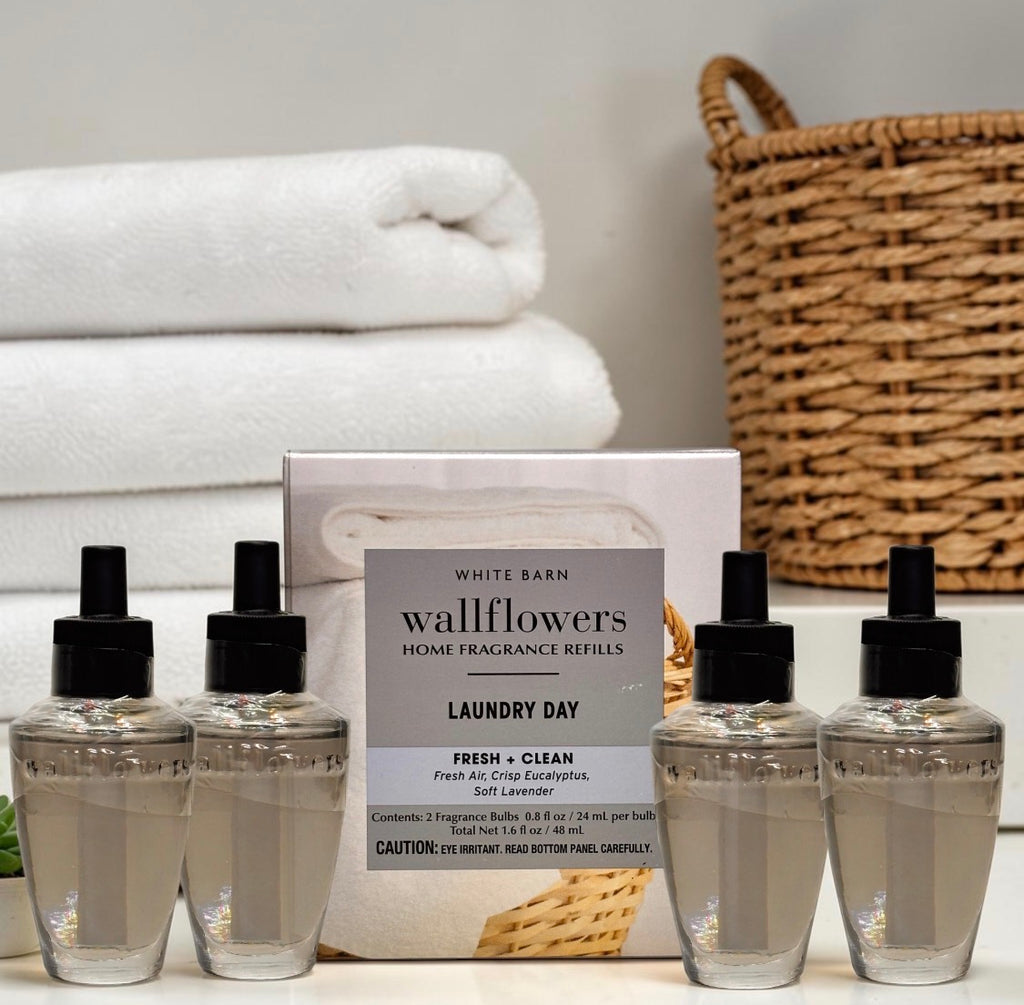 White Barn Wallflowers Refill Laundry Day / Fresh & Lavender Eucalyptus Home Fragrance Refill