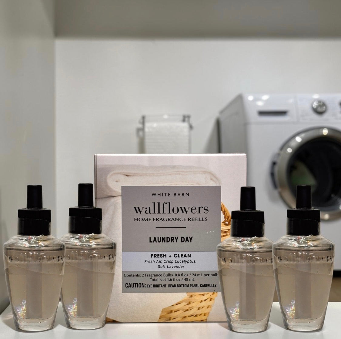 White Barn Wallflowers Refill Laundry Day / Fresh & Lavender Eucalyptus Home Fragrance Refill
