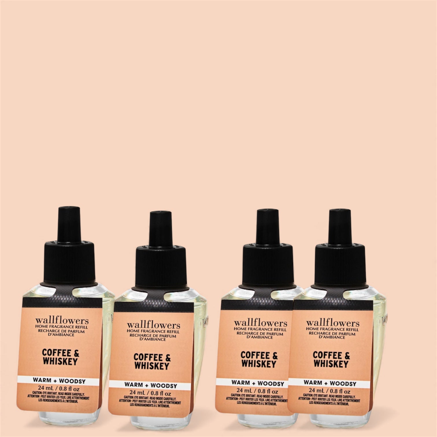 White Barn Wallflowers refill 4pack Coffee & Whiskey 0.8 oz (ea)