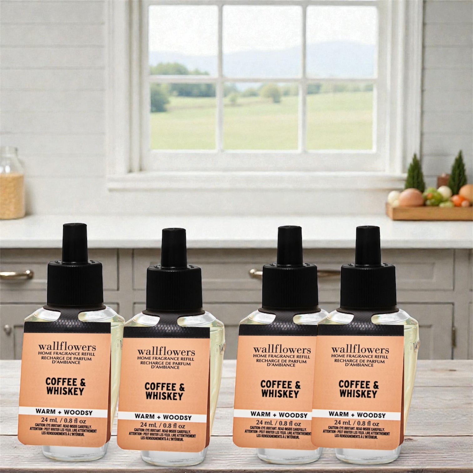 White Barn Wallflowers refill 4pack Coffee & Whiskey 0.8 oz (ea)