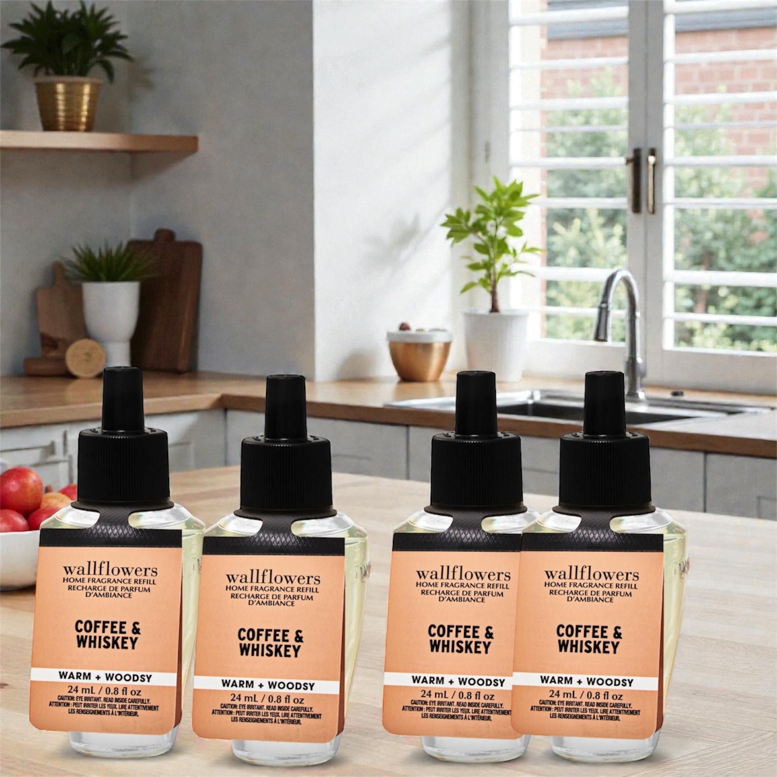 White Barn Wallflowers refill 4pack Coffee & Whiskey 0.8 oz (ea)