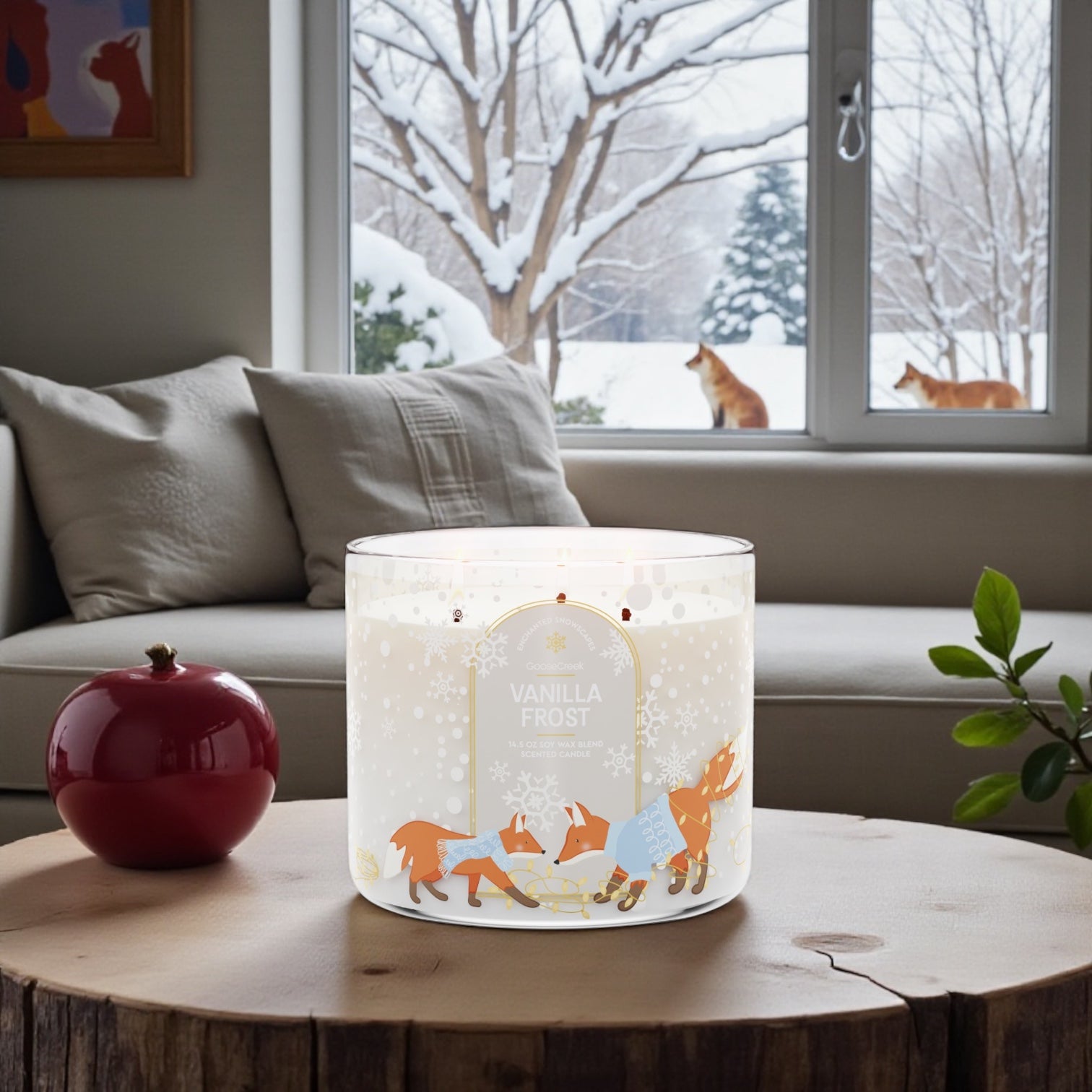 Vanilla Forest Candle 14.5 oz + Artisanal shortcake soap (Love from the Heart design)