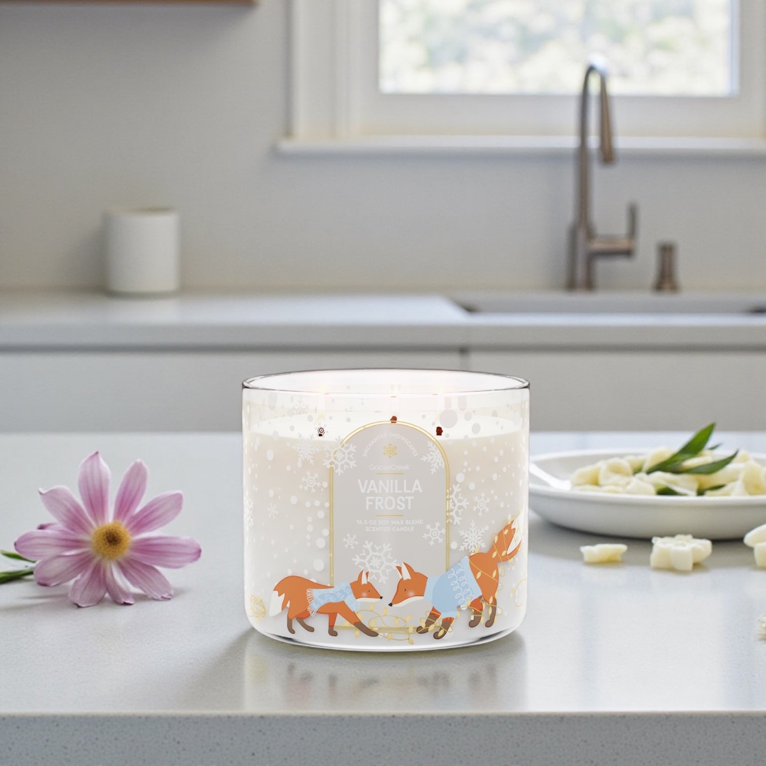 Vanilla Forest Candle 14.5 oz + Artisanal shortcake soap (Love from the Heart design)