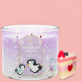 Snowberry Bellini (Echanted Snowscapes) Candle 14.5 soy wax +Artisanal Shortcake soap (Love from the heart design)