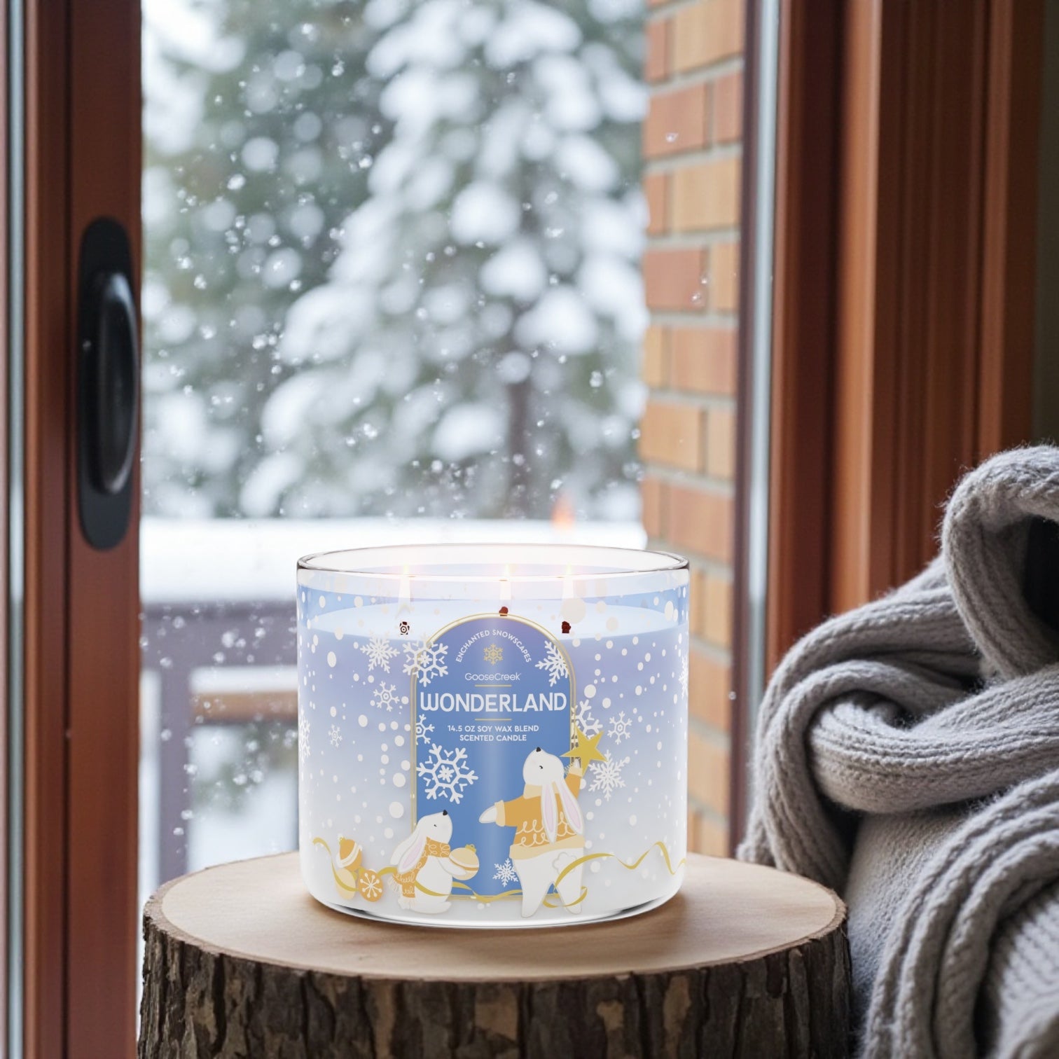 Wonderland (Enchanted snowscapes) candle 14.5 oz + Artisanal shortcake soap ( love from the heart)