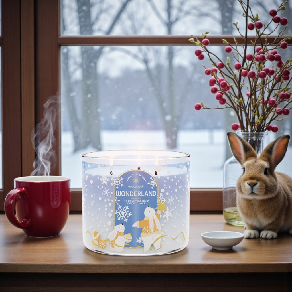 Wonderland (Enchanted snowscapes) candle 14.5 oz + Artisanal shortcake soap ( love from the heart)