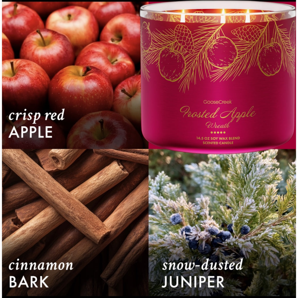 Frosted Apple Candle 14.5 oz + Artisanal shortcake soap (love in the heart design)