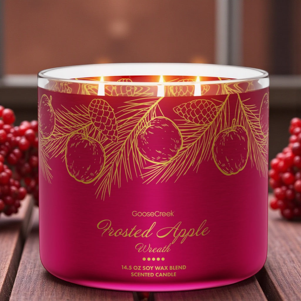 Frosted Apple Candle 14.5 oz + Artisanal shortcake soap (love in the heart design)