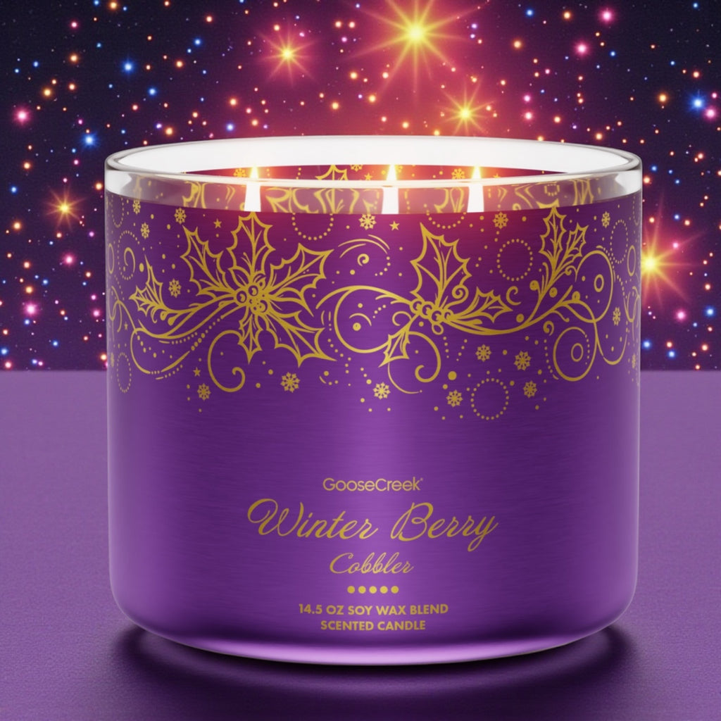 Winter Berry Cobler Candle 14.5 oz + Artisanal shortcake soap (Love from the heart design)