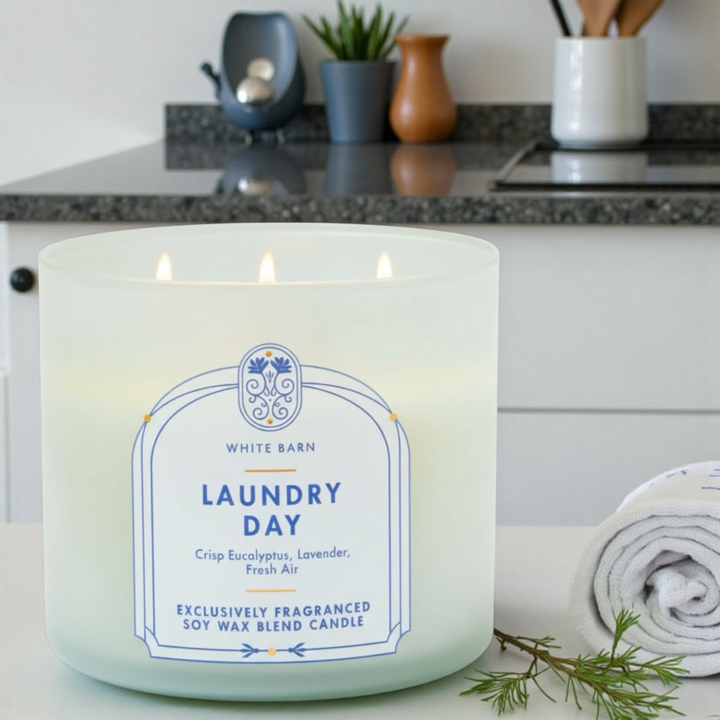 Laundry day Candle 14.5 oz + Artisanal shortcake soap (love from the heart)