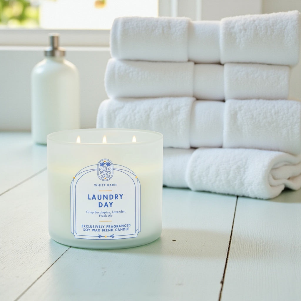 Laundry day Candle 14.5 oz + Artisanal shortcake soap (love from the heart)