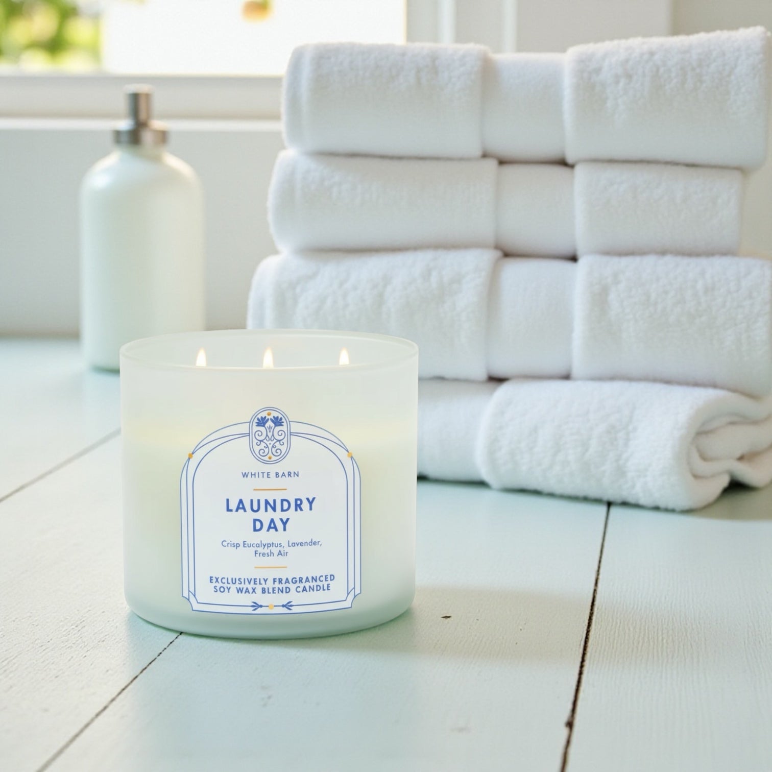 Laundry day Candle 14.5 oz + Artisanal shortcake soap (love from the heart)